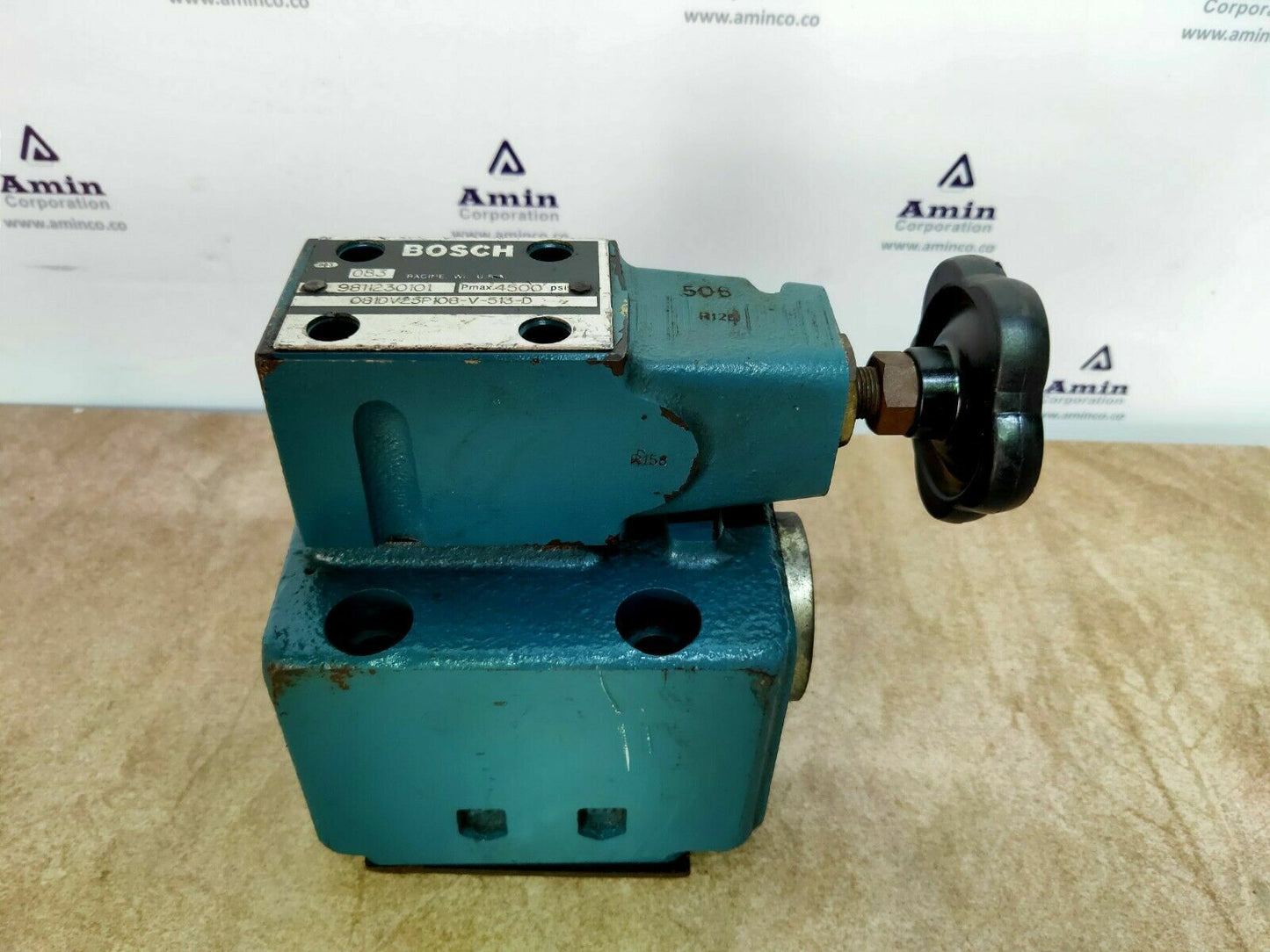 Bosch 081DV25P108-V-513-D Pressure 4500 psi Hydraulic valve - NEW