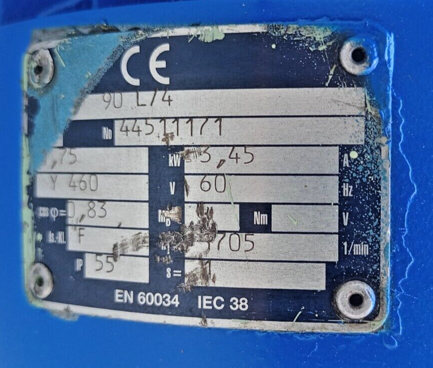 Blohm+Voss BV-5 Progressive cavity single screw pump - Pressure Tested