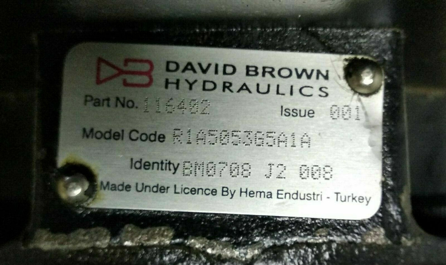 David Brown Hydraulics R1A5053G5A1A Hydraulic Gear pump - PRESSURE TESTED