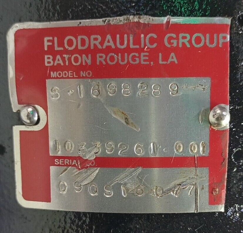 Flodraulic/Dynapower S-1698289, 10339261-001 Hydraulic motor 6 in3/rev. 6000psi
