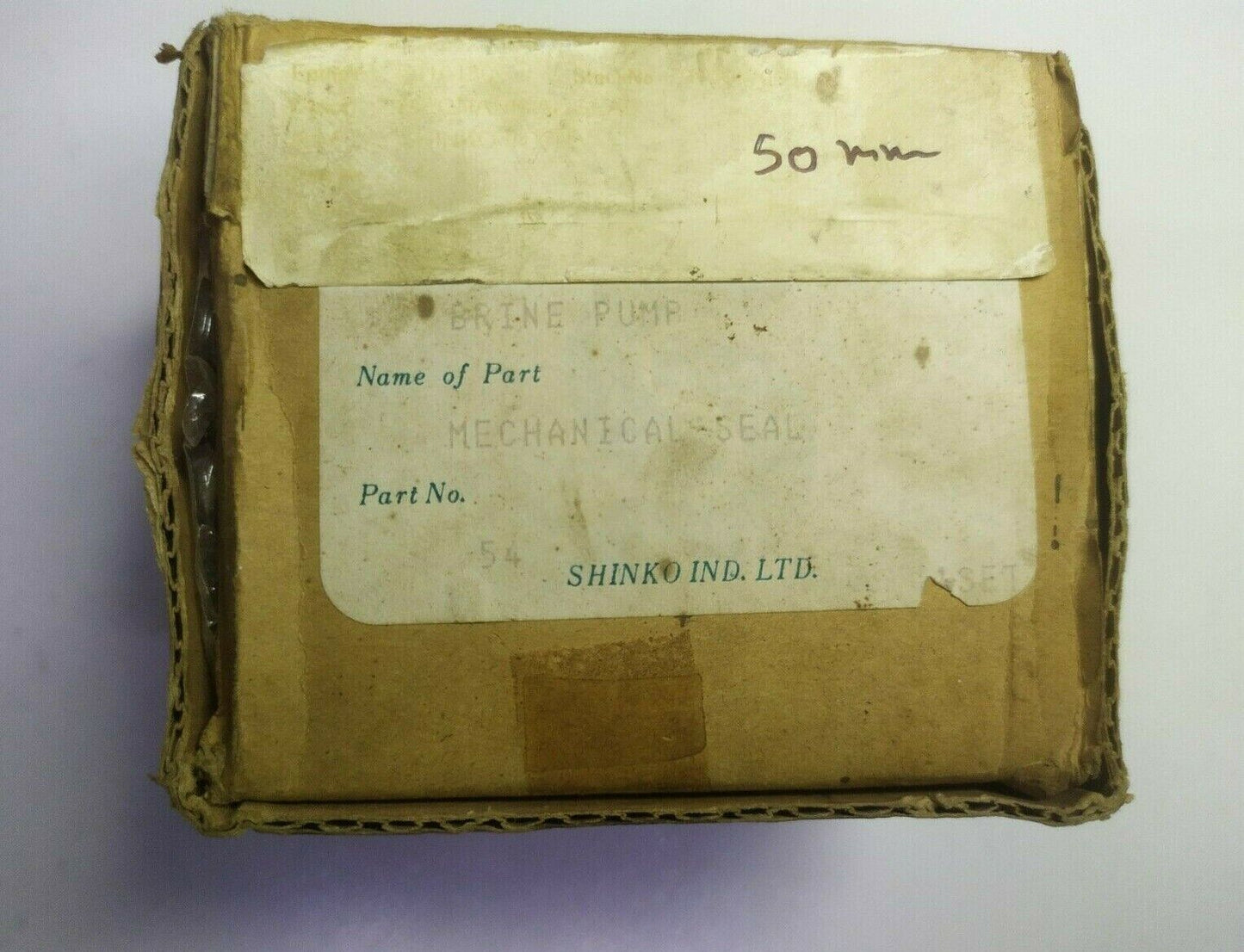 Shinko Mechanical seal part no. 54 Seal size: 50mm for GHQ-100-2M pump - NEW