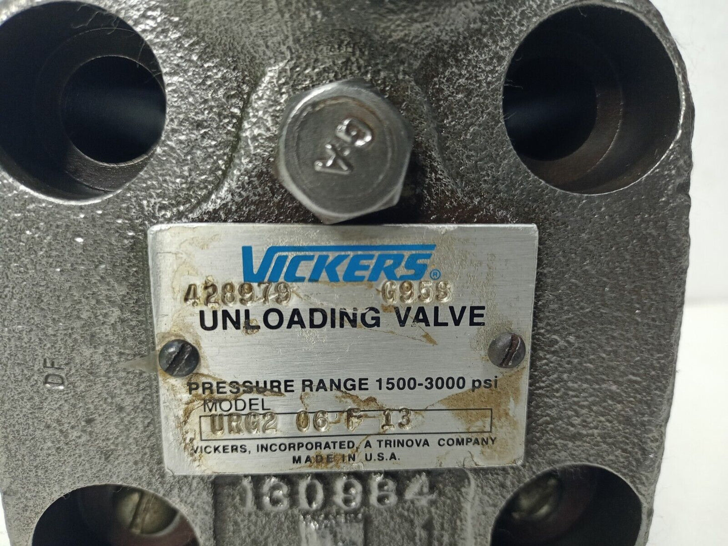 Vickers URG2-06-F-13 Unloading relief valve 1500-3000 psi - NEW