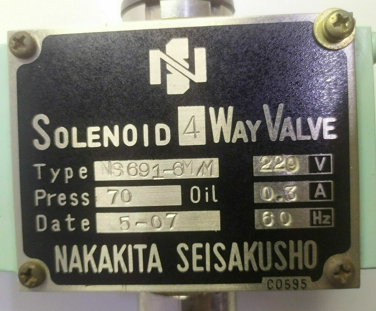 Nakakita Seisakusho NS691-6M Solenoid valve
