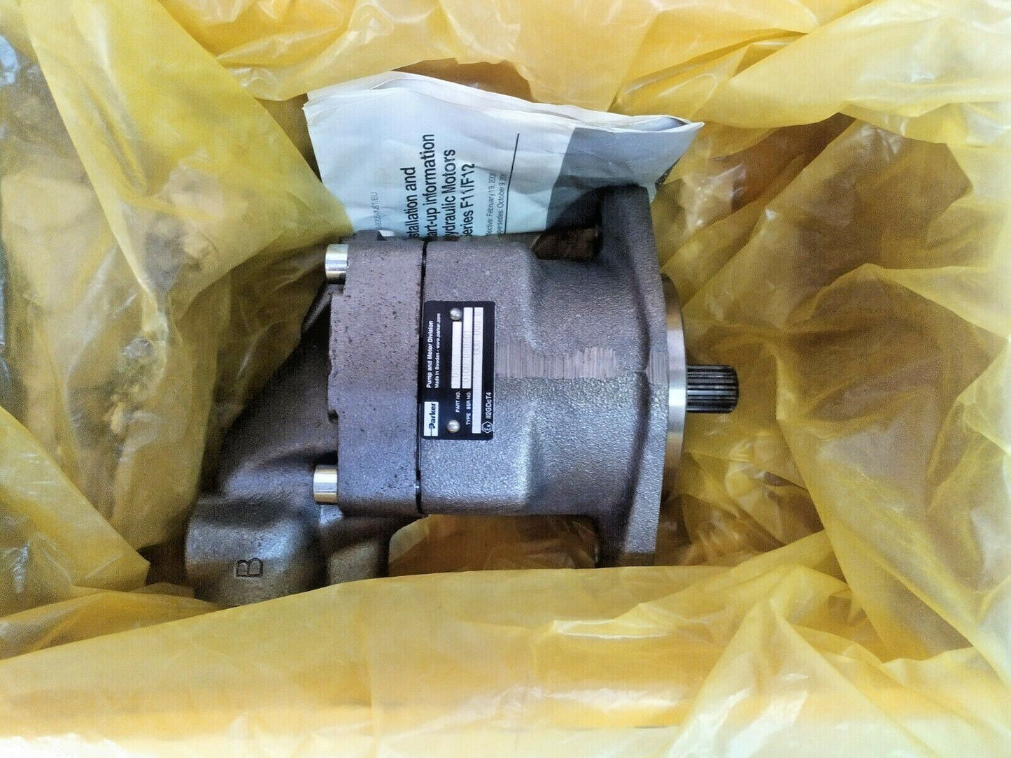 NEW Parker F11-019-MB-SV-S-000-000-0 Hydraulic Motor Part No.: 3708466