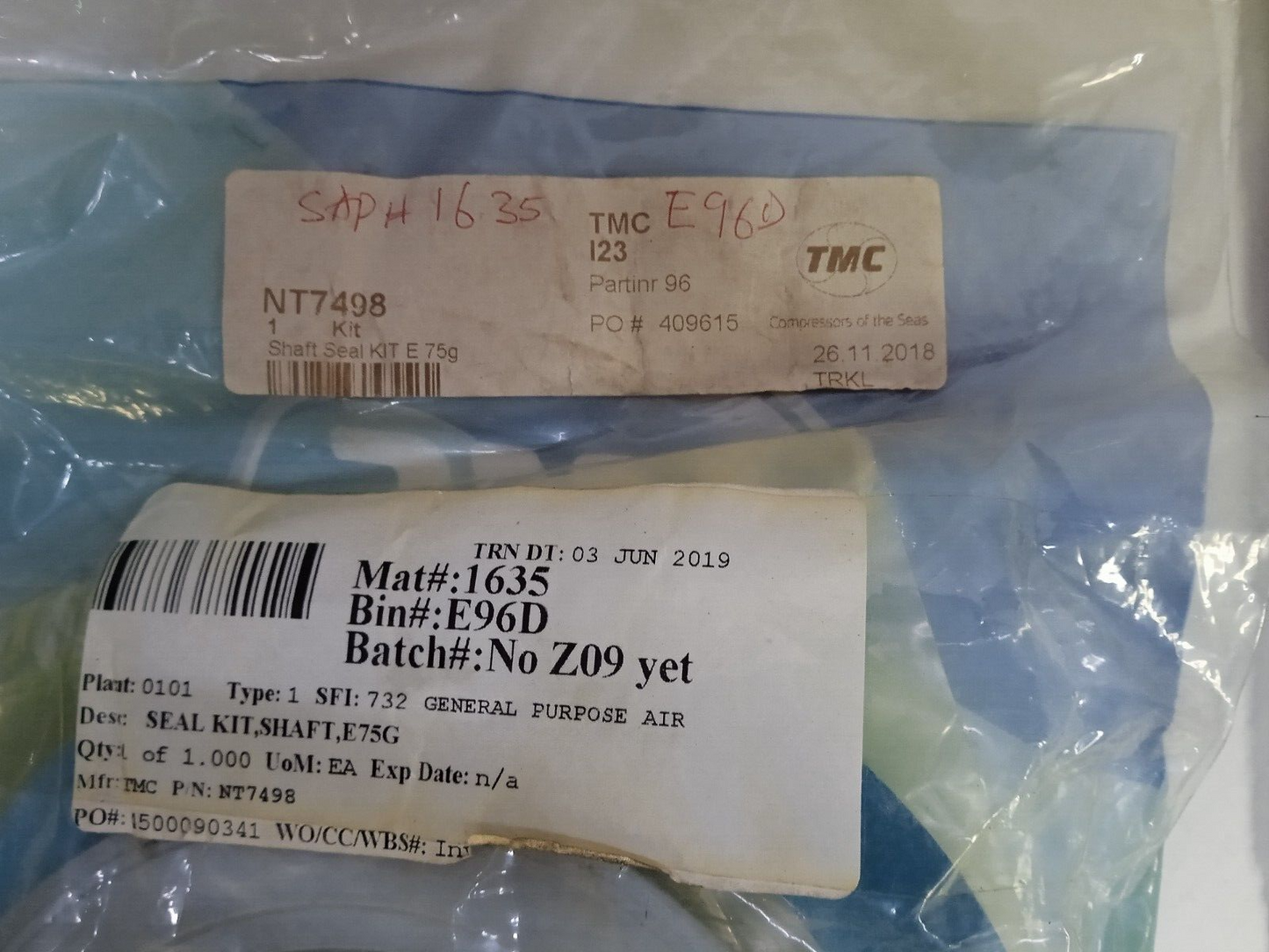 Tamrotor Marine compressor Seal kits and O-ring sets Lot - NEW