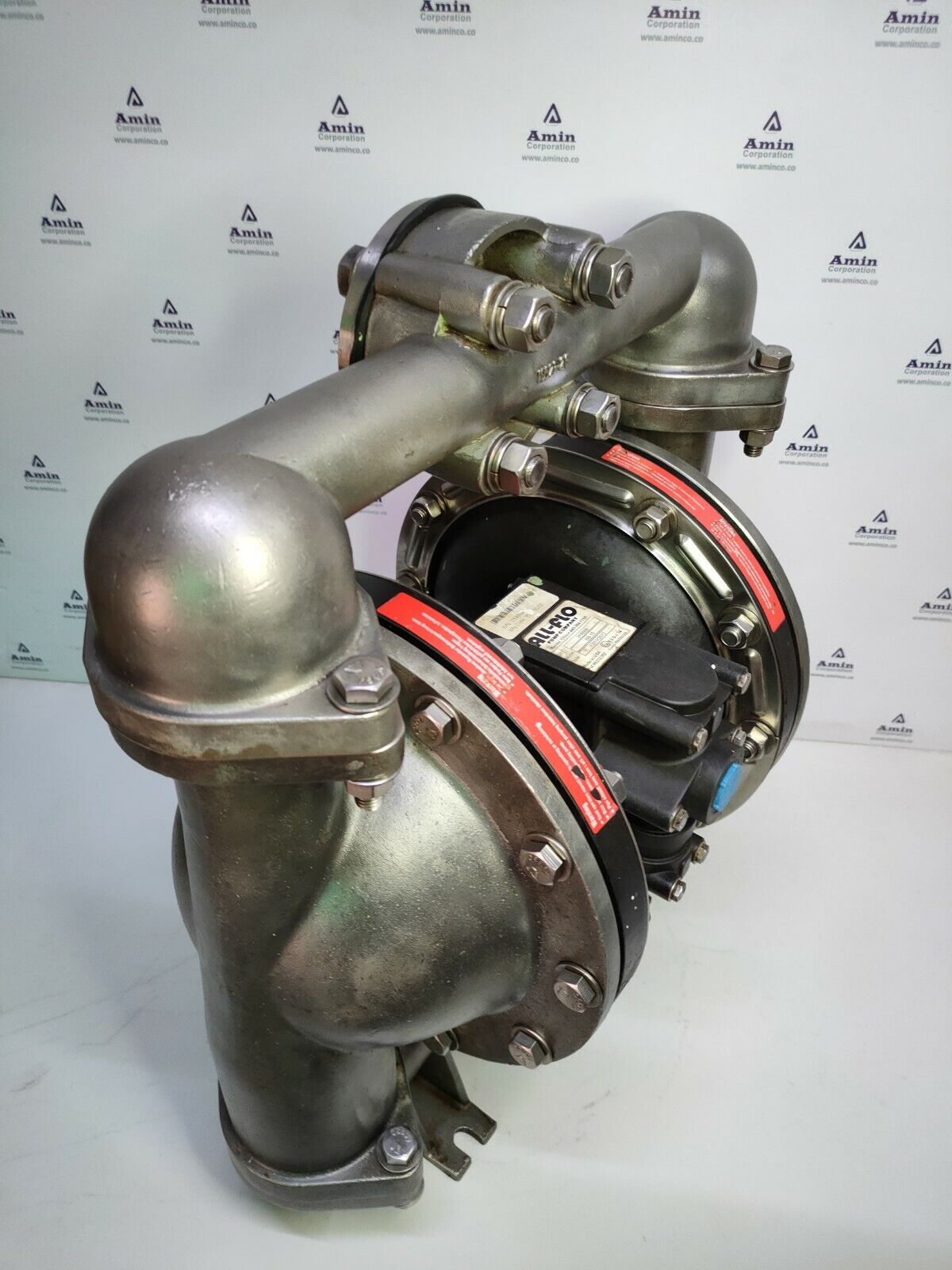 All-Flo SB-15 Air Driven Double Diaphragm 316 SS/Geolast pump, size: 1 1/2'' In.