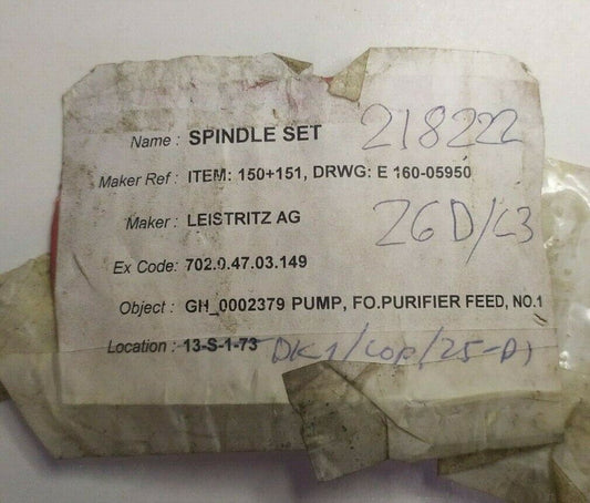 Leistritz 150+151 Screw set - NEW