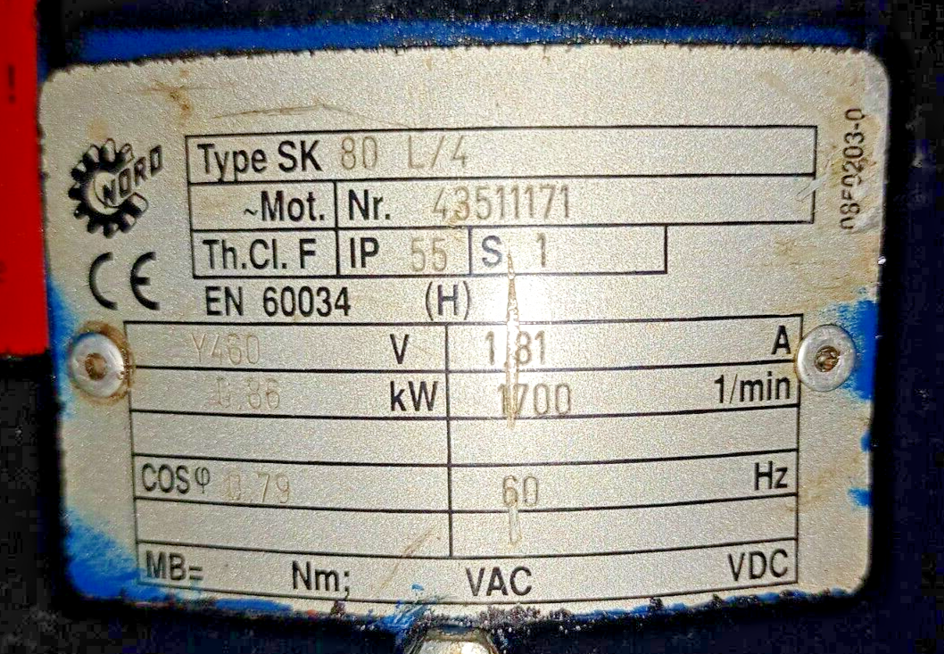 Blohm+Voss BV-1A Progressive cavity single screw pump