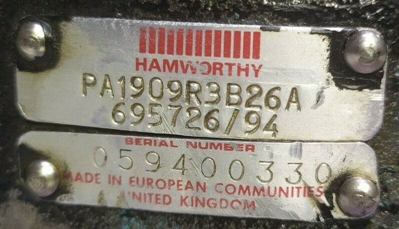 Hamworthy PA1909R3B26A Hydraulic gear pump - TESTED PUMP