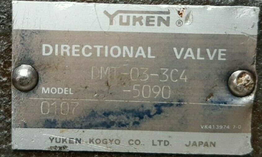 Yuken DMT-03-3C4-5090 Directional control valve - NEW