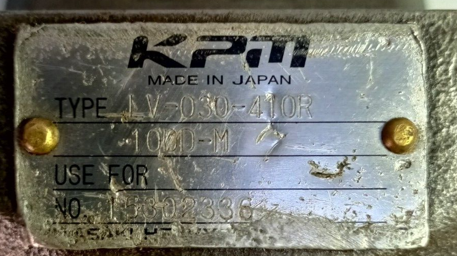 Kawasaki KPM LV-030-410R Axial piston pump