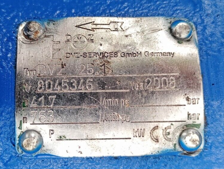 DVZ-Services DVZ 25.1 Progressive cavity single screw pump