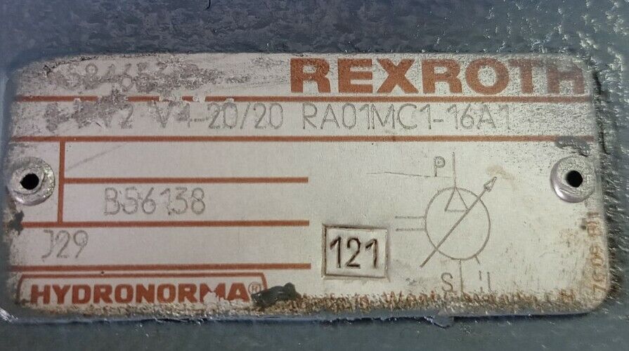 Rexroth 1PV2V4-20/20 RA01MC1-16A1 Hydraulic vane pump