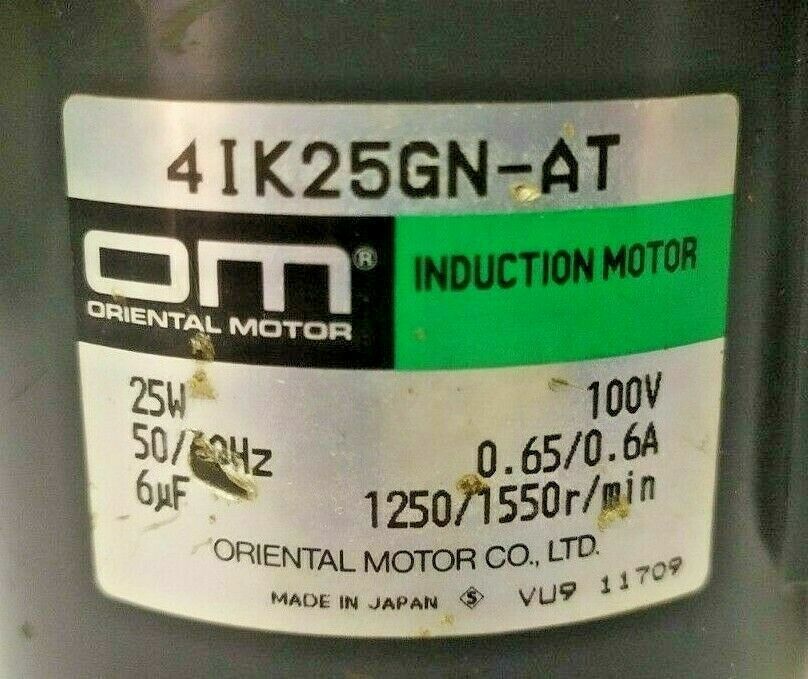 Oriental Motor 4IK25GN-AT Induction motor 25W - NEW SURPLUS