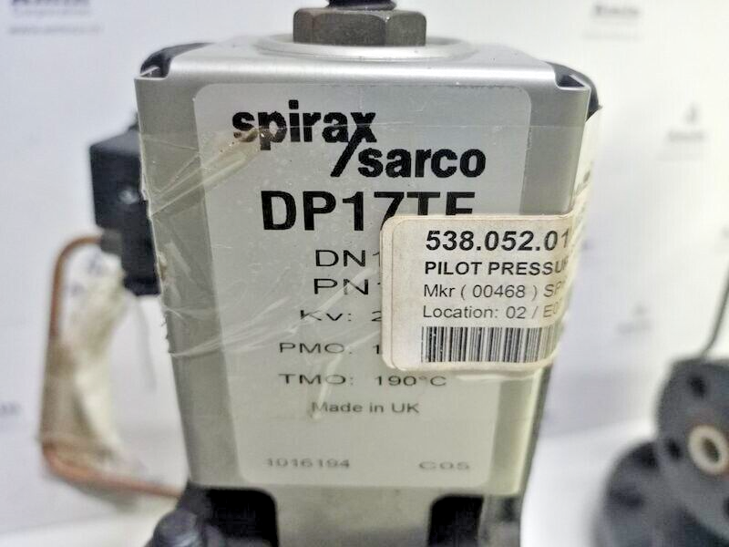 Spirax Sarco DP17TE Pilot operated Pressure/Temperature control valve DN15 PN25