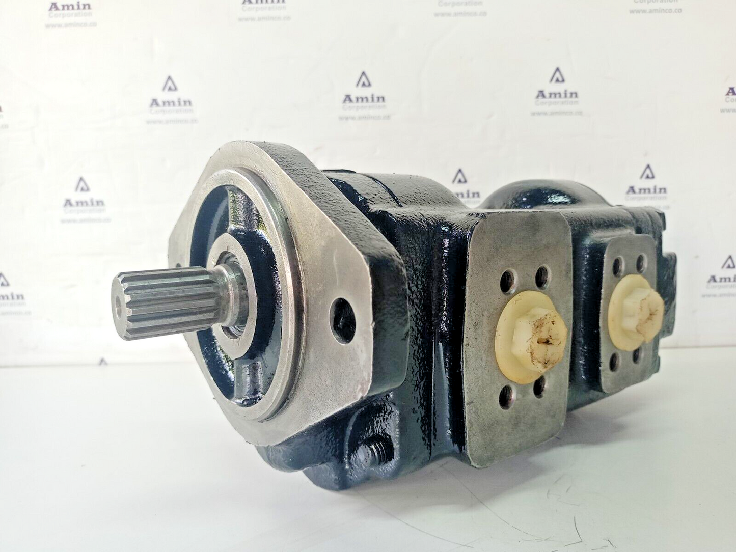 Parker Double Hydraulic gear pump Spline shaft