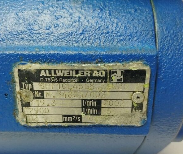 Allweiler SPF10L46G8.3-W20 Triple screw pump - Refurbished & Tested