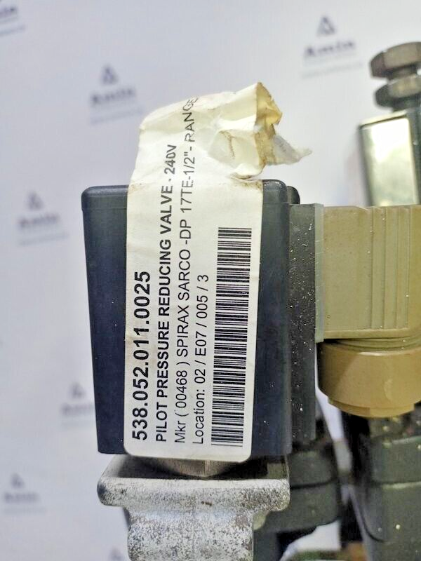 Spirax Sarco DP17TE Pilot operated Pressure/Temperature control valve DN15 PN25