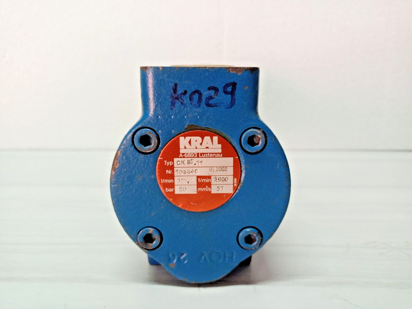 KRAL CK 85.11 Screw pump - Pressure Tested