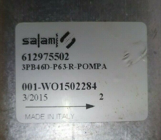 Salami 35PC87/3PB46DP48P3 with 3PB46D-P63-R Double Hydraulic gear pump - NEW