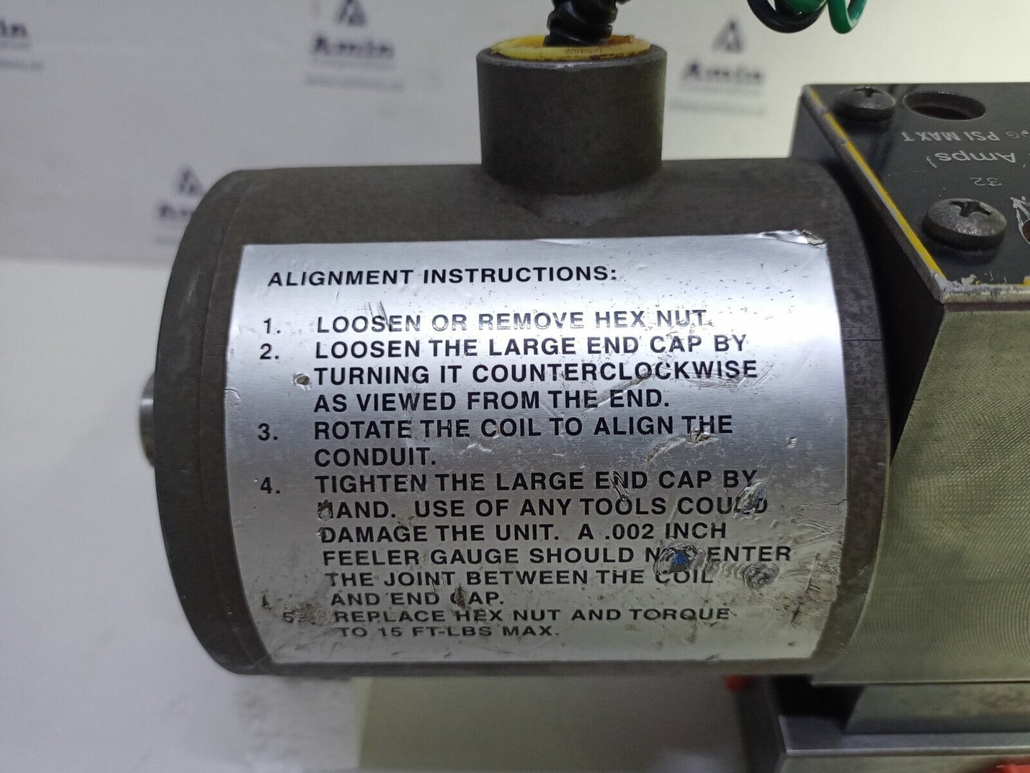 Parker D3W1KNJEU Directional control valve 24VDC, 1.5 AMPS