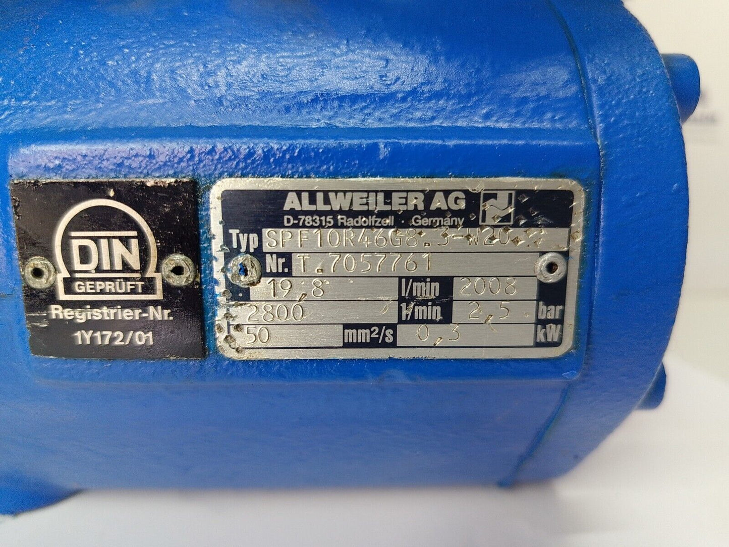 Allweiler SPF10R46G8.3-W20 Triple screw pump - NEW