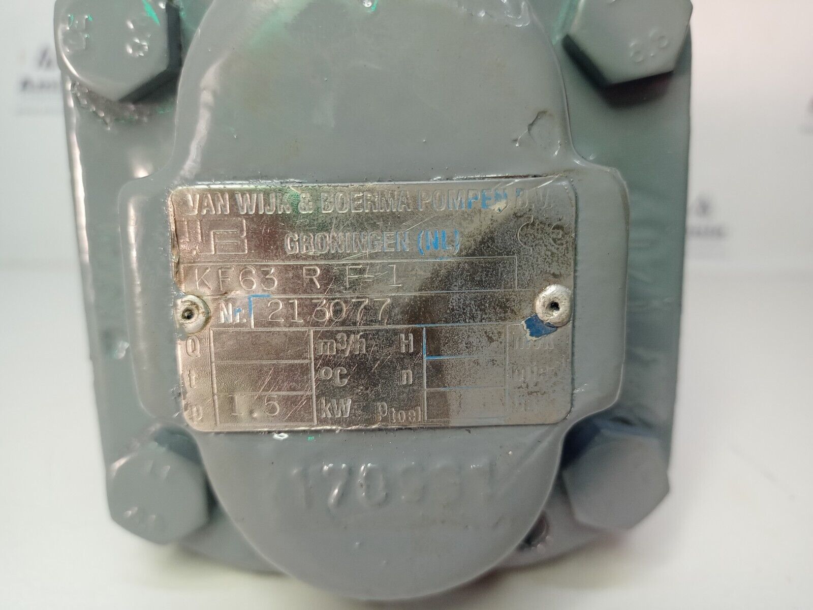 Van Wijk & Boerma/ Kracht KF63 RF1 Hydraulic gear pump - Refurbished and Tested