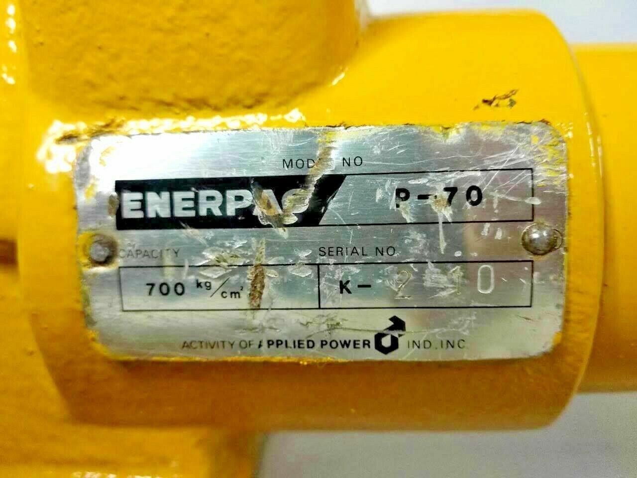 Enerpac P70 Hydraulic Hand Pump Capacity: 700 bar - FREE SHIPPING