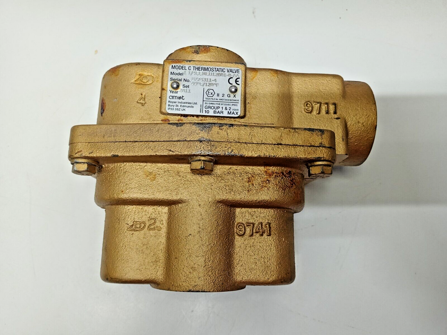 AMOT Model C 1 1/4 CCMCU12001-0-AA THERMOSTATIC CONTROL VALVE- NEW