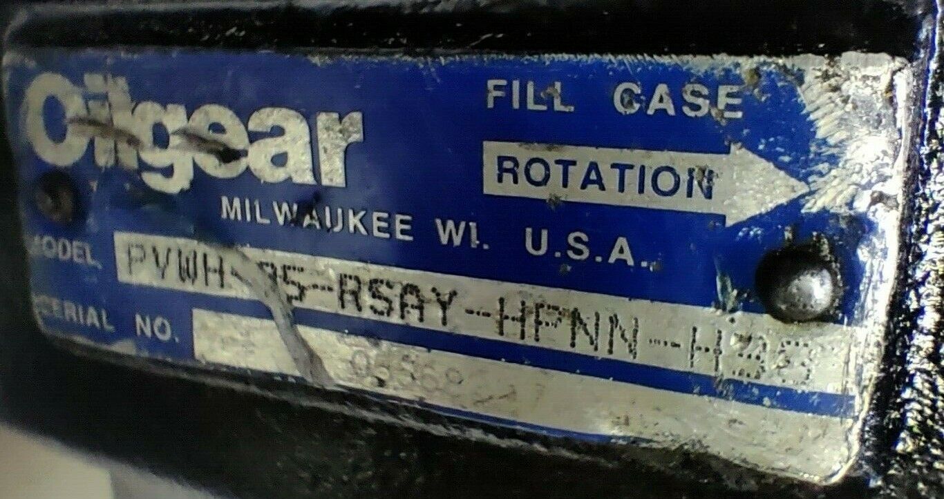 Oilgear PVWH-05-RSAY-HPNN-H38 Hydraulic Piston pump