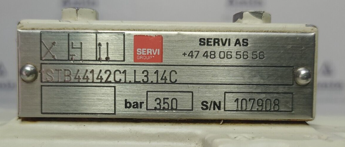 Servi Hydranor 1STB44142C1.L3.14C Directional control valve Pressure: 350 bar