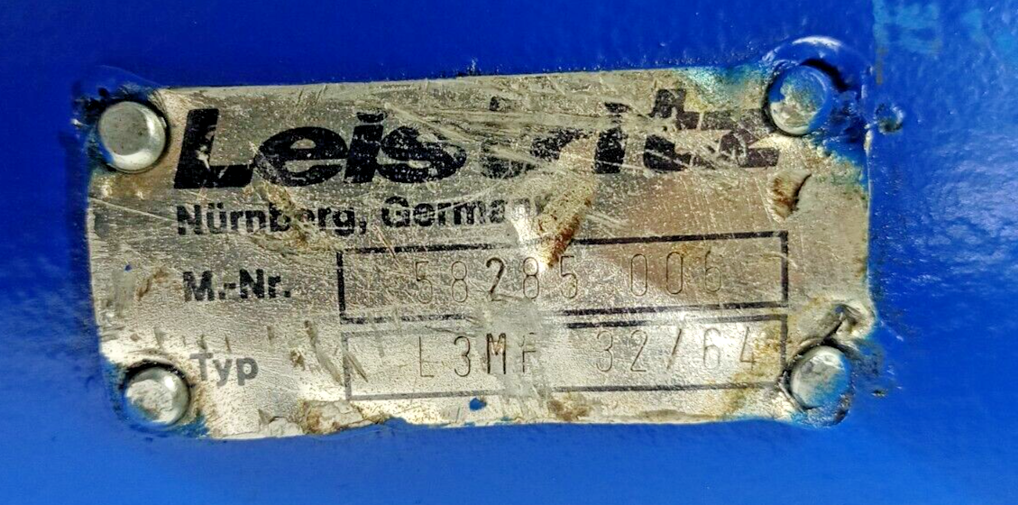 Leistritz L3MF 32/64 Triple screw pump oil transfer pump - Pressure Tested #2
