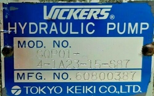 Vickers SQP01-4-1A23-15-S87 Hydraulic vane pump - PRESSURE TESTED PUMP