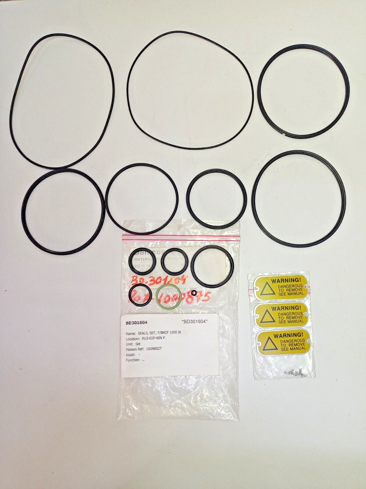Damcos Seal kit for BRCF 1000 B1 P/N: 160N6027 Seal kit - NEW Free fast shipping