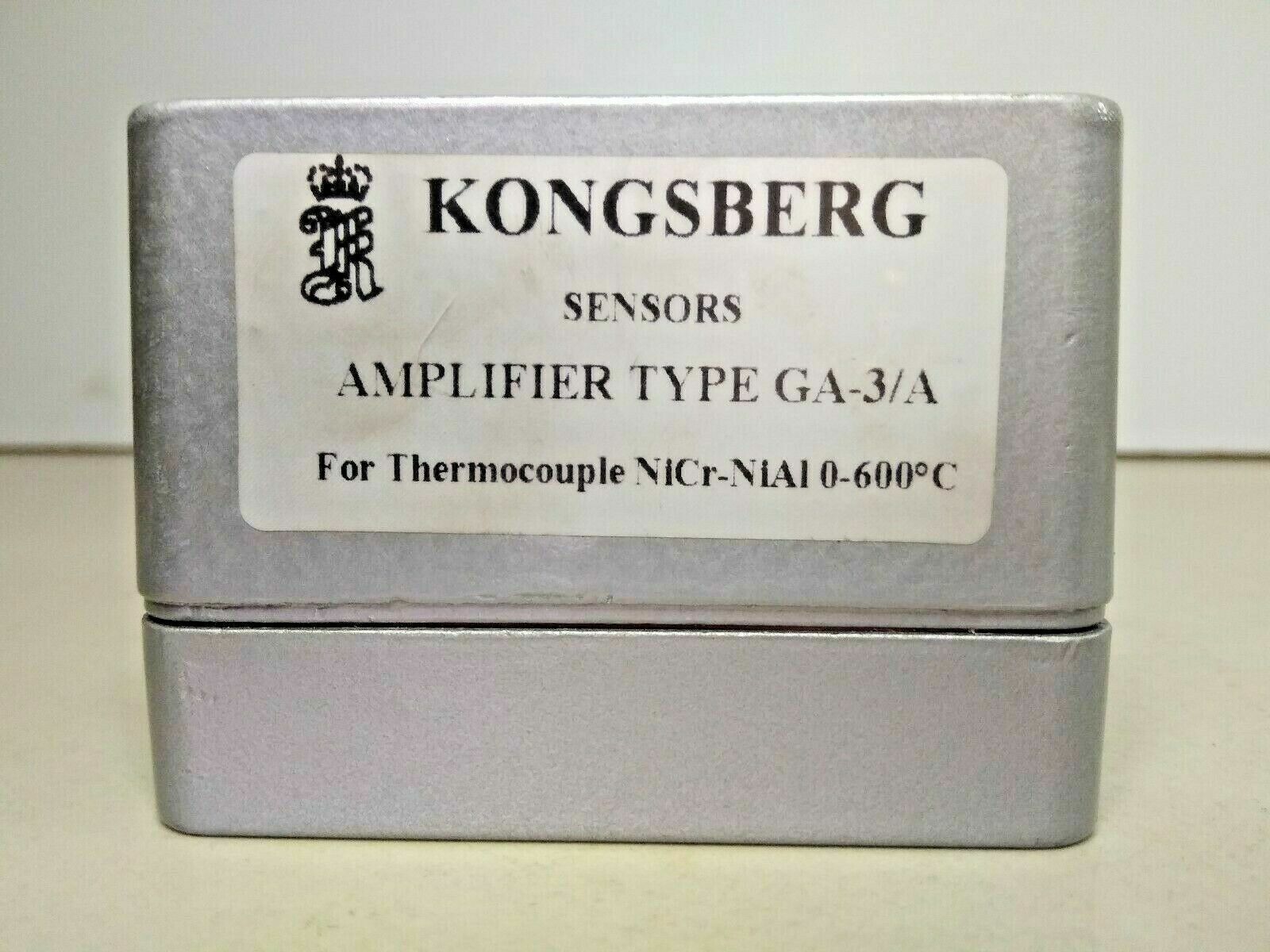 Kongsberg Amplifier type: GA-3A For Thermocouple Nicr-Nial 0-600 C - NEW