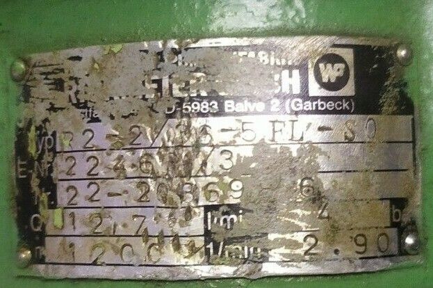 Rickmeier R2-2/36-5 FL-S0 Hydraulic gear pump