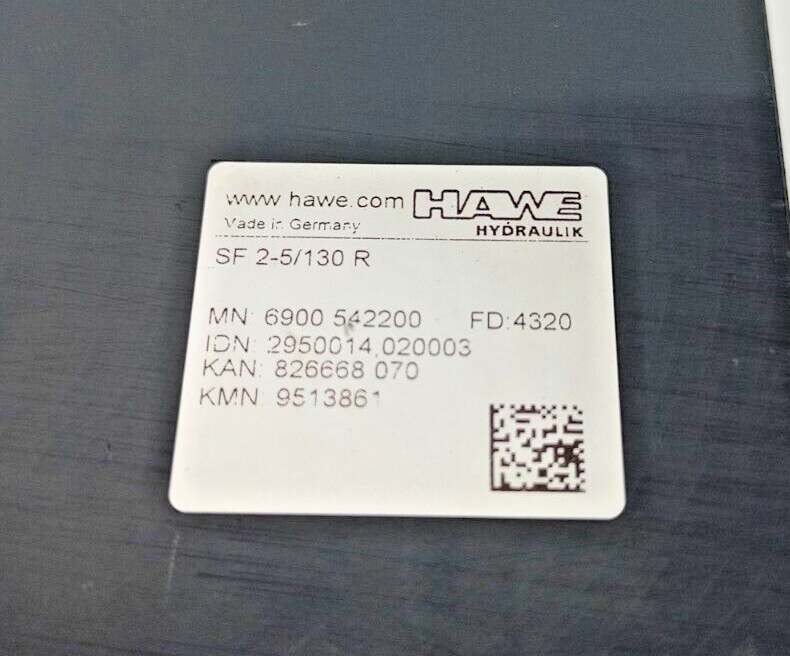 Hawe SF 2-5/130R Flow control valve - NEW