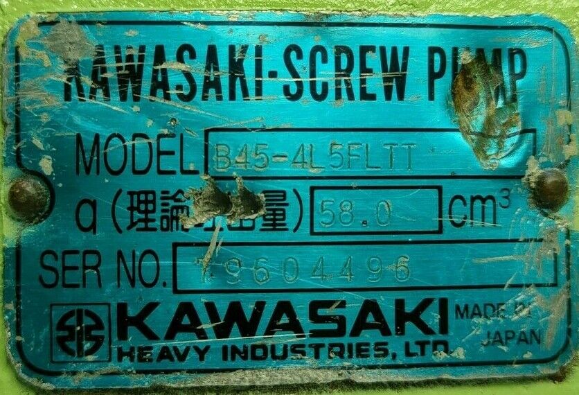 Kawasaki B45-4L5FLTT Triple screw pump