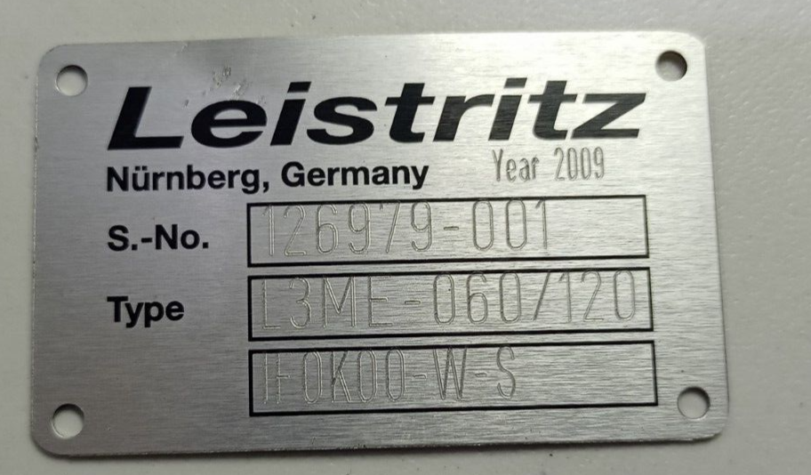 Leistritz L3ME 060/120 Triple screw pump cartridge