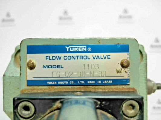Yuken FG-02-30-N-30 Flow control valve - NEW