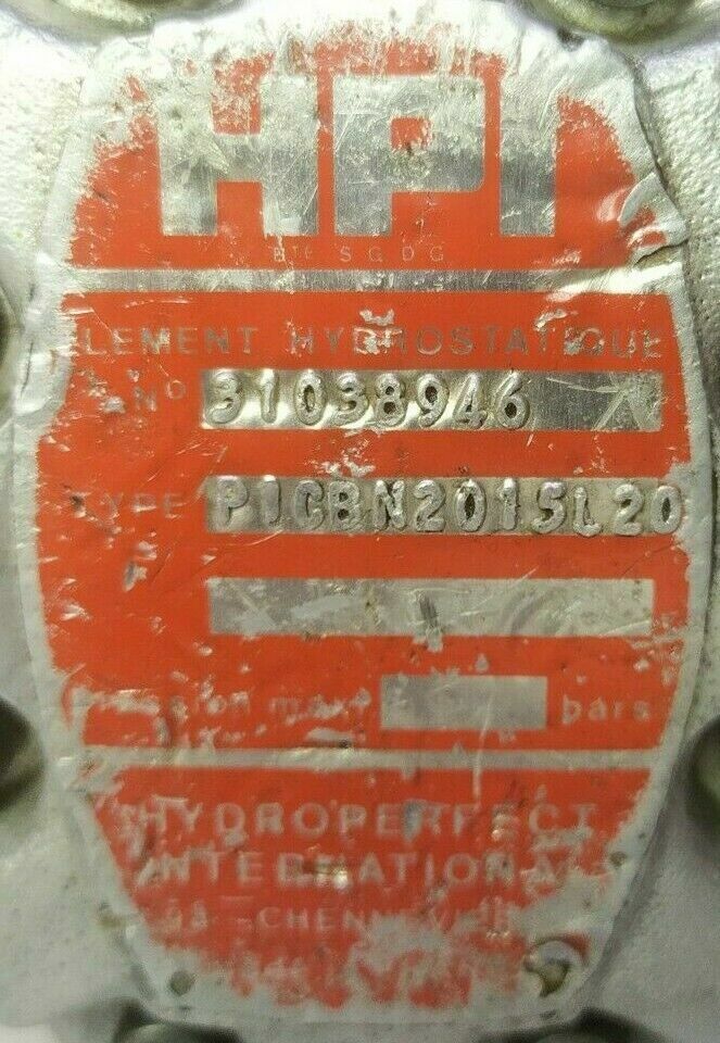 HPI Hydroperfect international P1CBN2015L20 hydraulic gear pump - TESTED PUMP