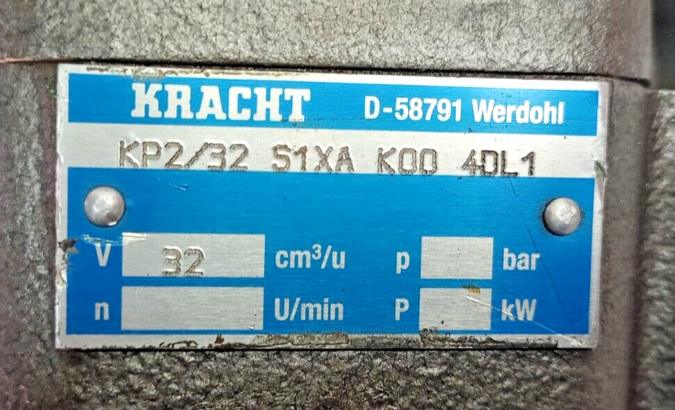 Kracht KP2/32 S1XA K00 4DL1 Hydraulic gear pump - NEW