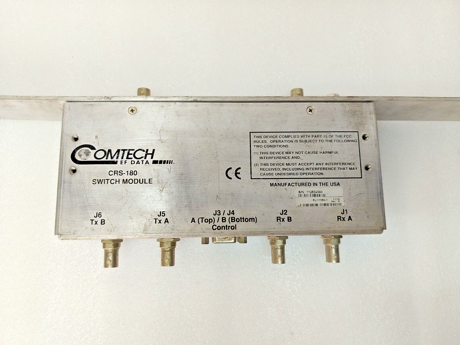 Comtech CRS-180 Switch module 70/140 Mhz 1:1 switch module