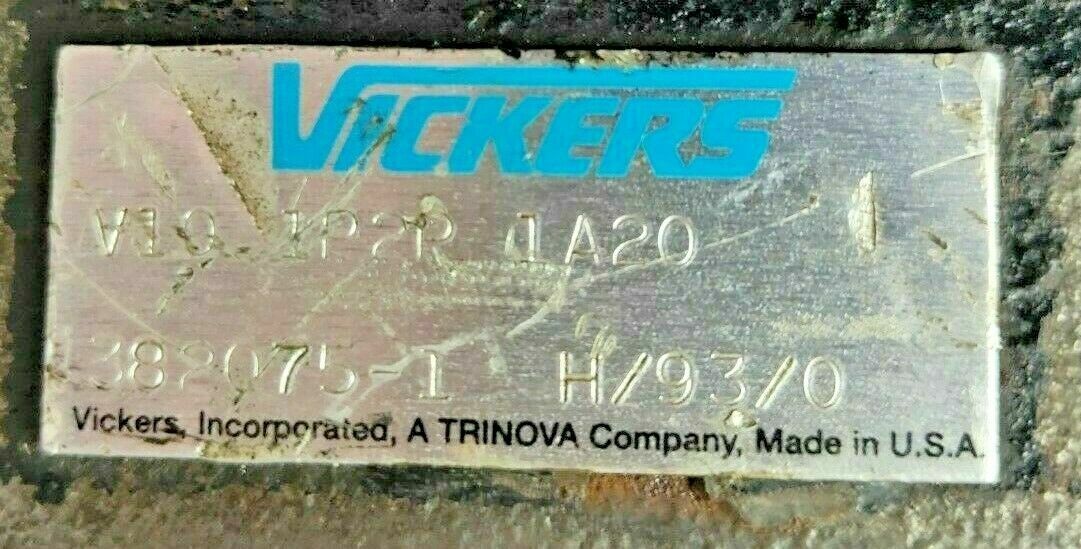 Vickers V10 1P2P 1A20 Hydraulic Vane Pump - PRESSURE TESTED PUMP
