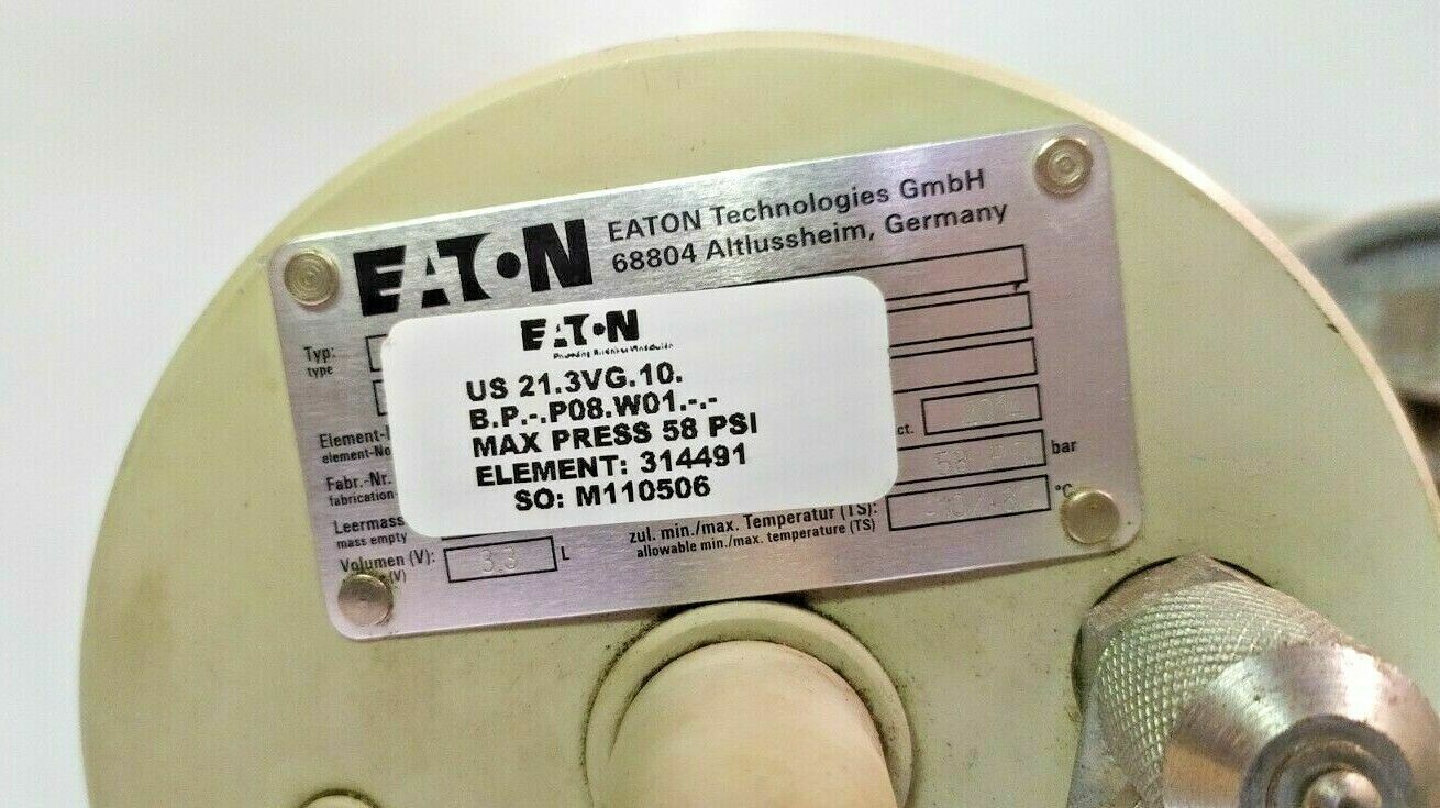 Eaton US 21.3VG.10.B.P.-.P08.W01 Stationary Filter unit - NEW