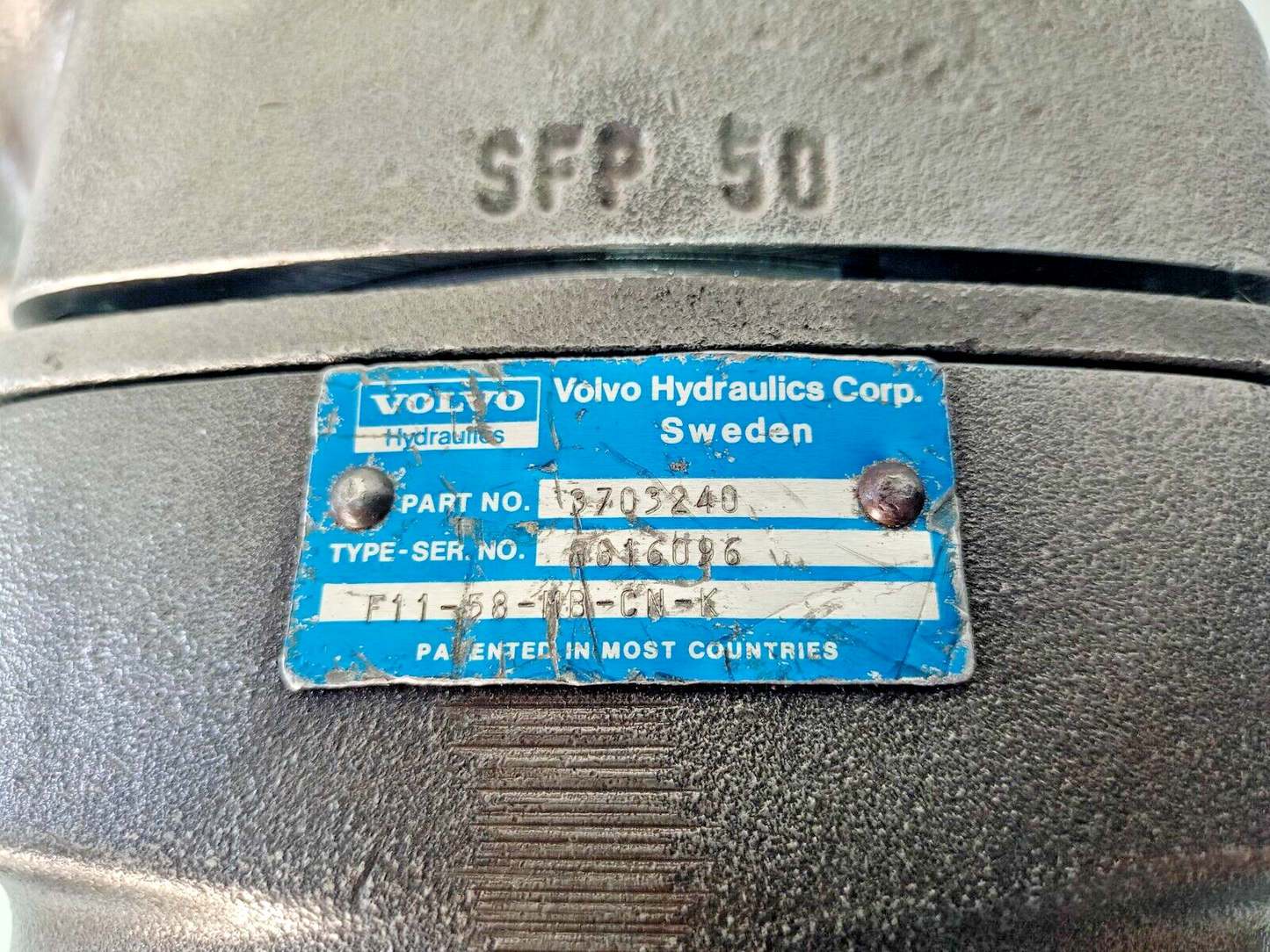 Volvo Hydraulics F11-58-MB-CN-K Hydraulic motor - NEW