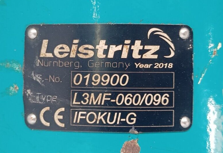 Leistritz L3MF-060/096 Triple screw pump with 4/4.8 kW 50/60 hz motor - NEW 2018
