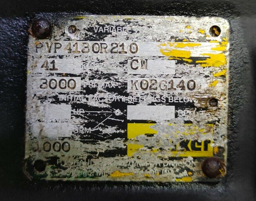 Parker PVP4130R210 Hydraulic Piston pump