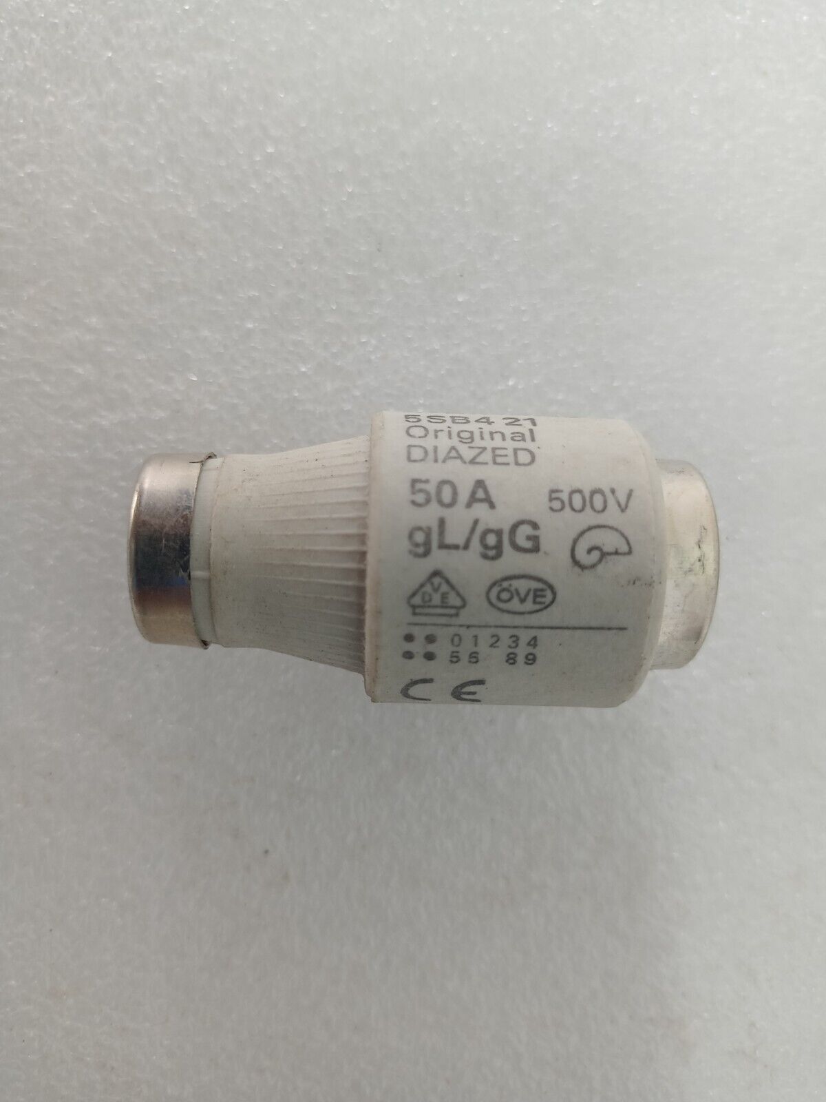 Siemens 5SB421 Original Diazed 50A Fuses 500V gL/gG - NEW (Lot of 6pcs)