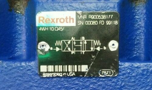 Rexroth R900538177 , 4WH10Q45/ Directional control valve - NEW